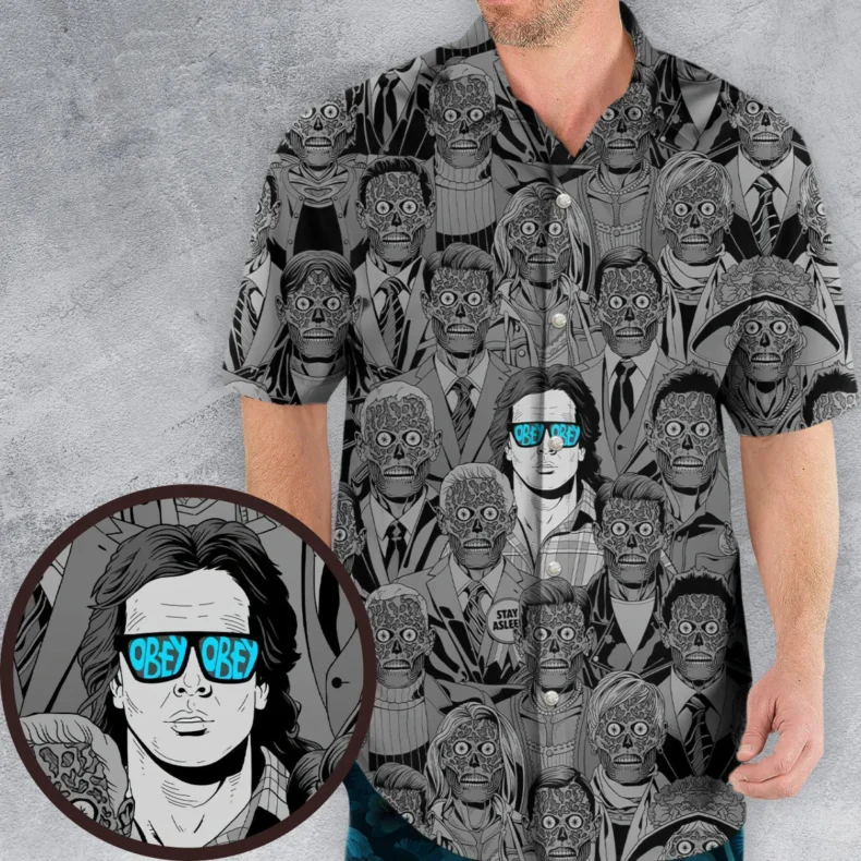 Obey Consume They Live Hawaiian Shirt