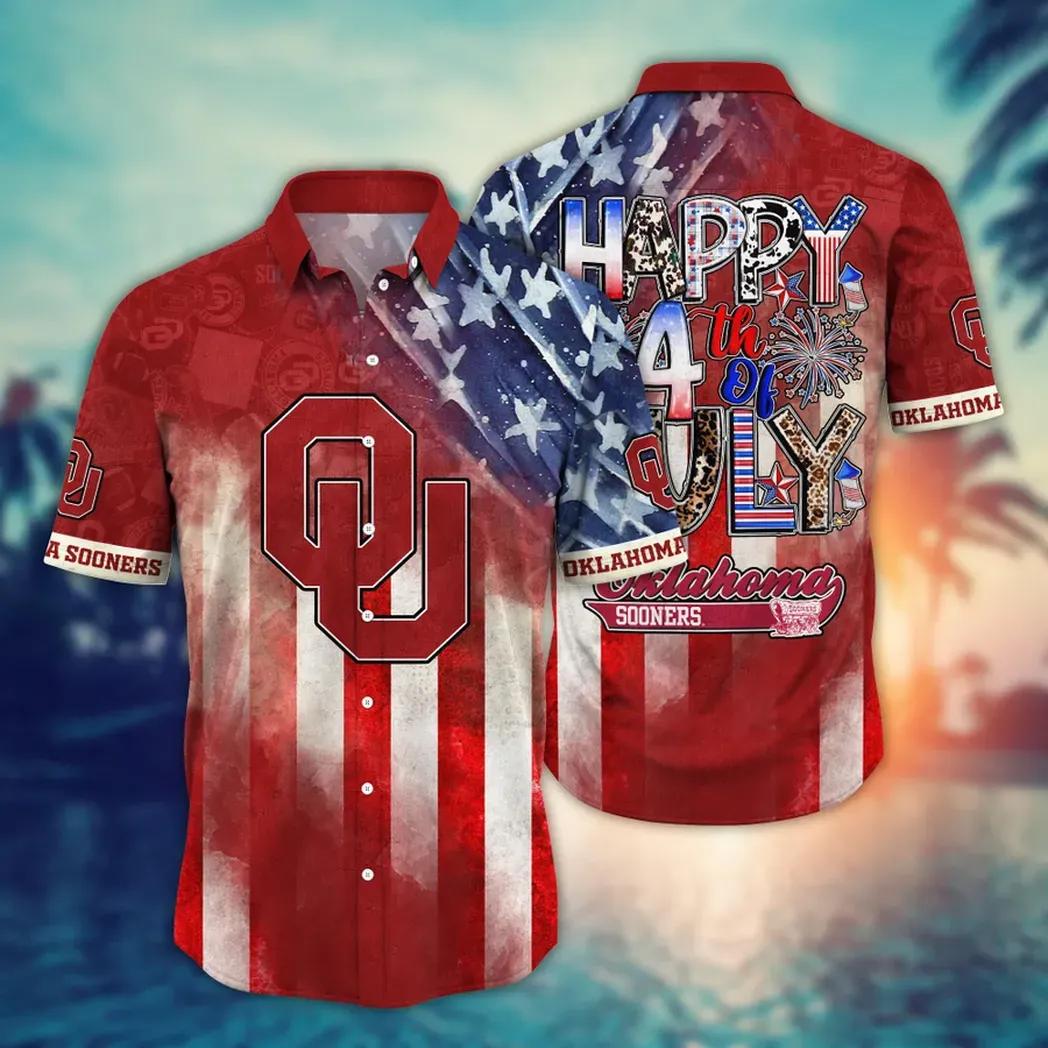 Oklahoma Sooners NCAA Aloha Hawaiian Shirt 2, NCAA Hawaiian Shirt
