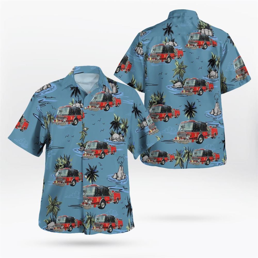 Old Bridge, NJ, Cheesequake Volunteer Fire Company Chief 200 Hawaiian Shirt - Gifts For Firefighters In Old Bridge