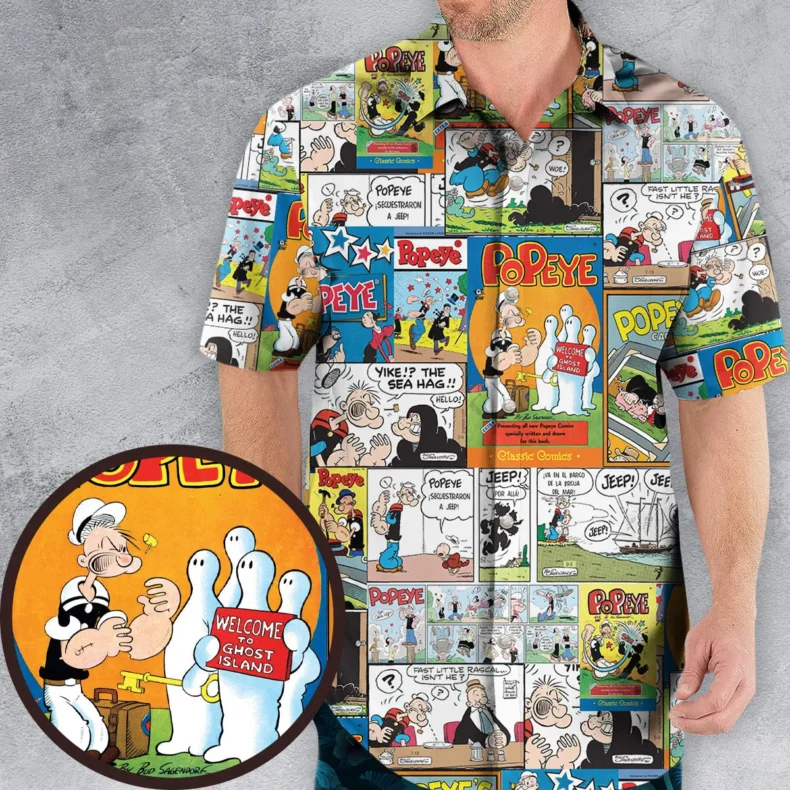 Olive Oyl Popeye Comic Hawaiian Shirt