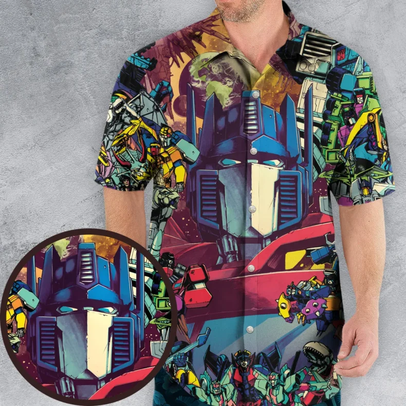 Optimus Prime Transformers Hawaiian Shirt
