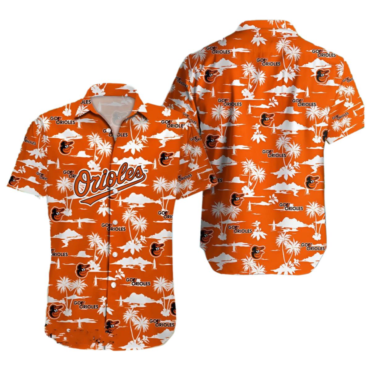 Orioles Hawaiian Shirt Day 2024 Tropical Island Pattern