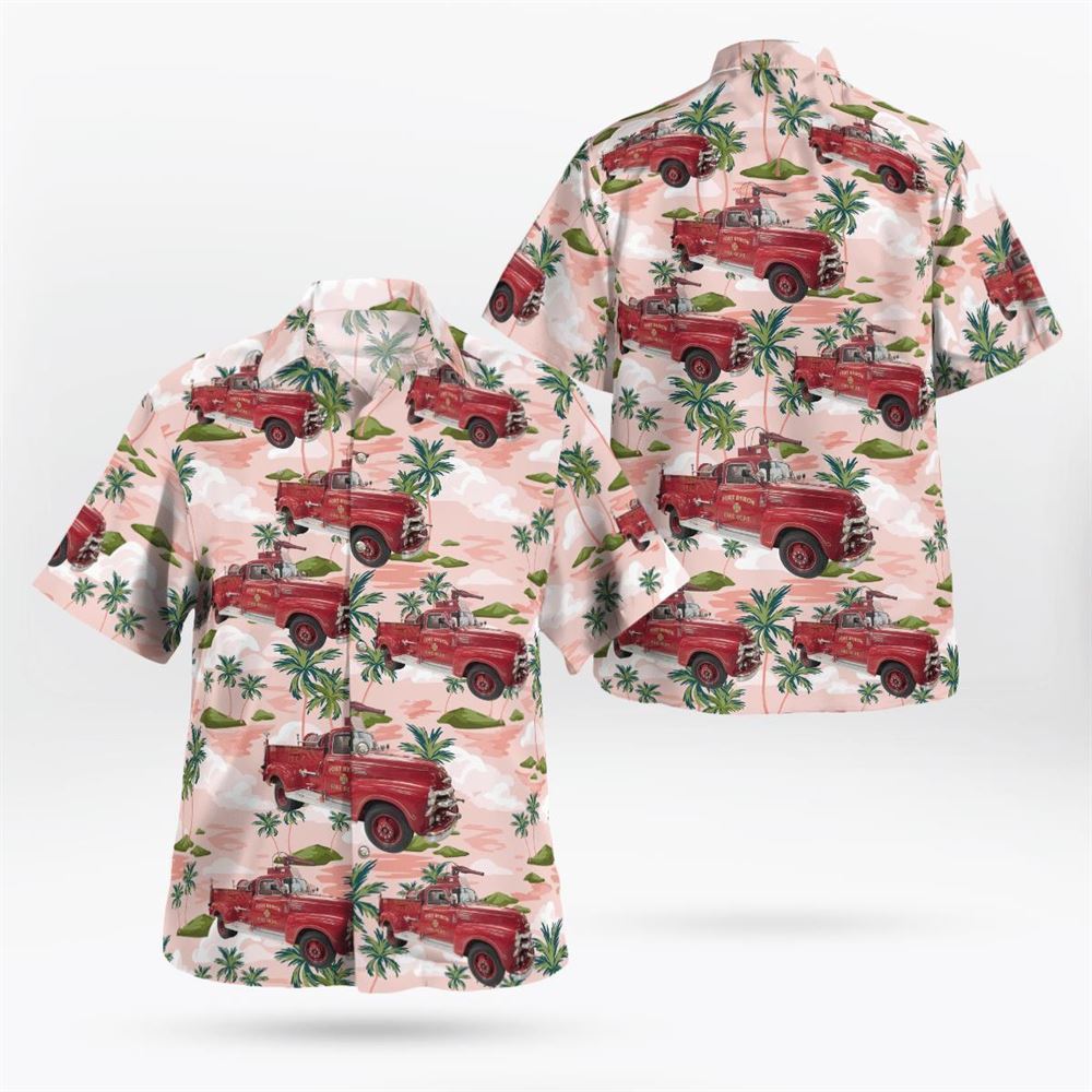 Ossining, NY, Ossining Volunteer Fire Department Ossining Hose Company No. 1, 4th Of July Hawaiian Shirt - Gifts For Firefighters In Ossining