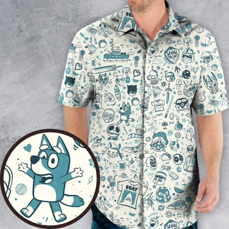 OUAT Doodles Hawaiian Shirt