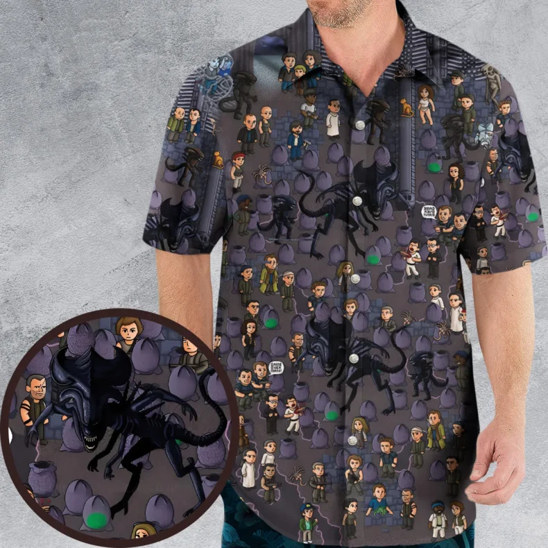 Out of Space Alien Hawaiian Shirt