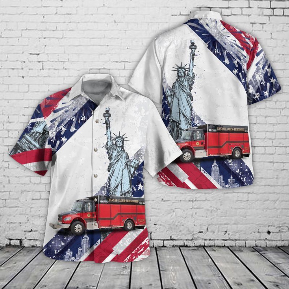 Pamplico, South Carolina, Hannah-Salem- Friendfield Fire Department, 4th Of July Hawaiian Shirt, 4th Of July Shirt