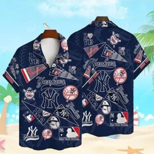 Pattern MLB New York Yankees Hawaiian Shirt, MLB Mens Tropical Shirts