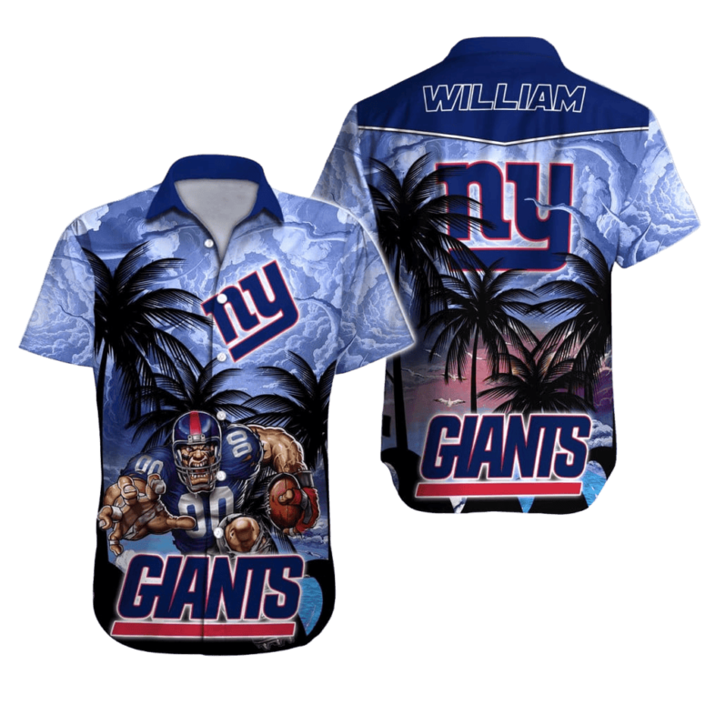 Personalized New York Giants Twilight Escape Hawaiian Shirt