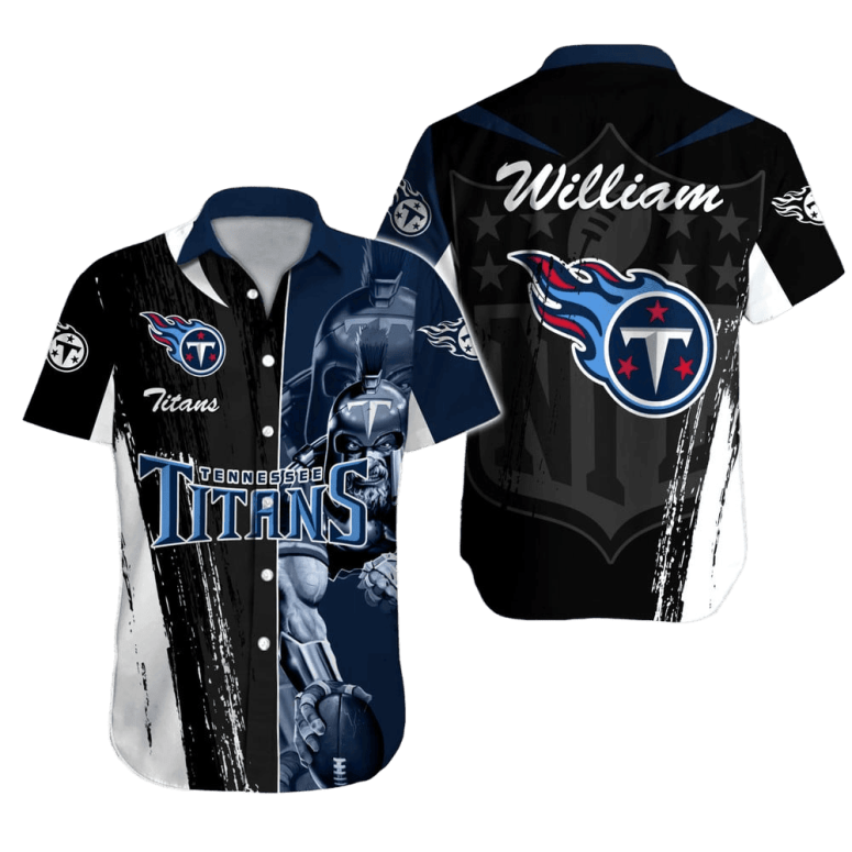Personalized Tennessee Titans Shadow Clash Hawaiian Shirt