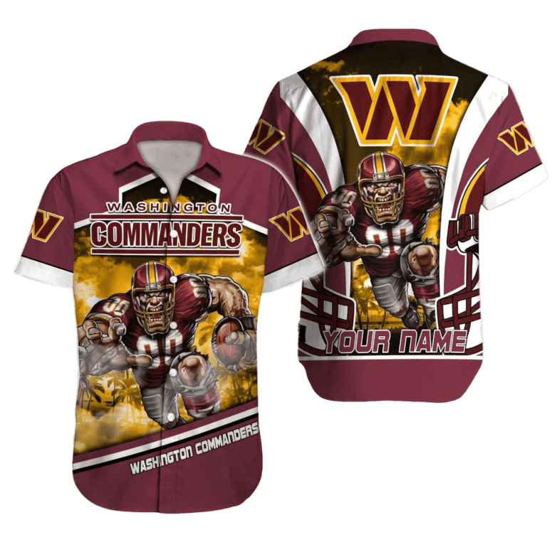 Personalized Washington Commanders Game Day Hawaiian Shirt