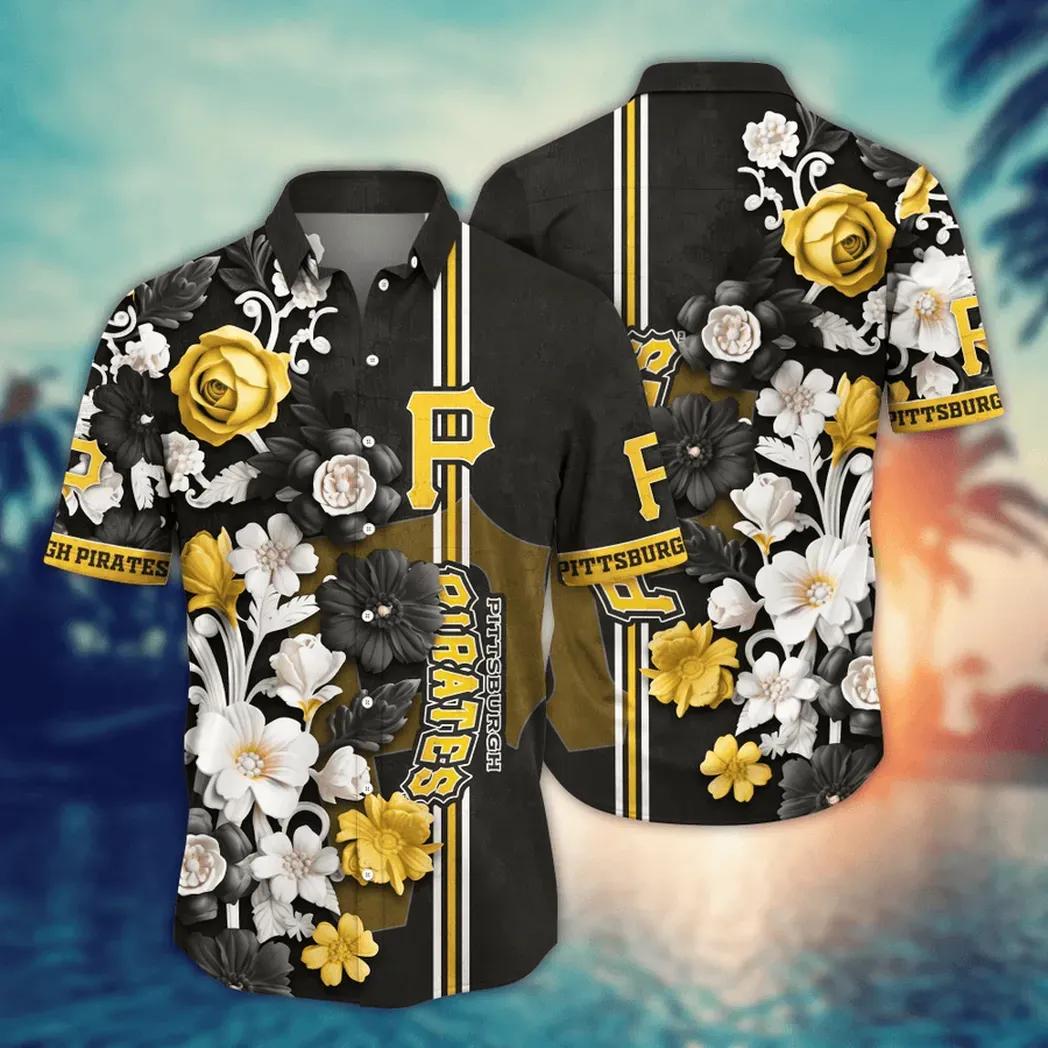 Pittsburgh Pirates MLB Flower Aloha Hawaiian Shirt 16, MLB Hawaiian Shirt