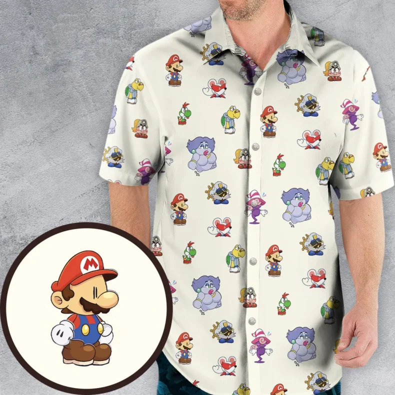 Play In Style Super Mario Hawaiian Shirt