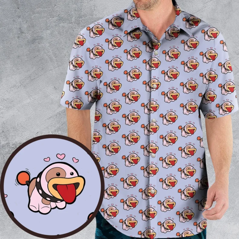 Poochy From Super Mario Hawaiian Shirt