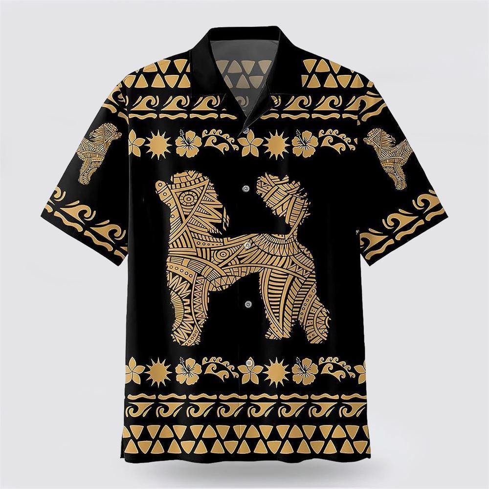 Poodle Pattern Hawaiin Shirt - Gift For Pet Lover