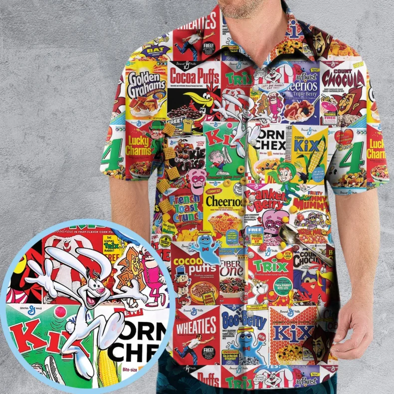 Popular Cereal Boxes Hawaiian Shirt
