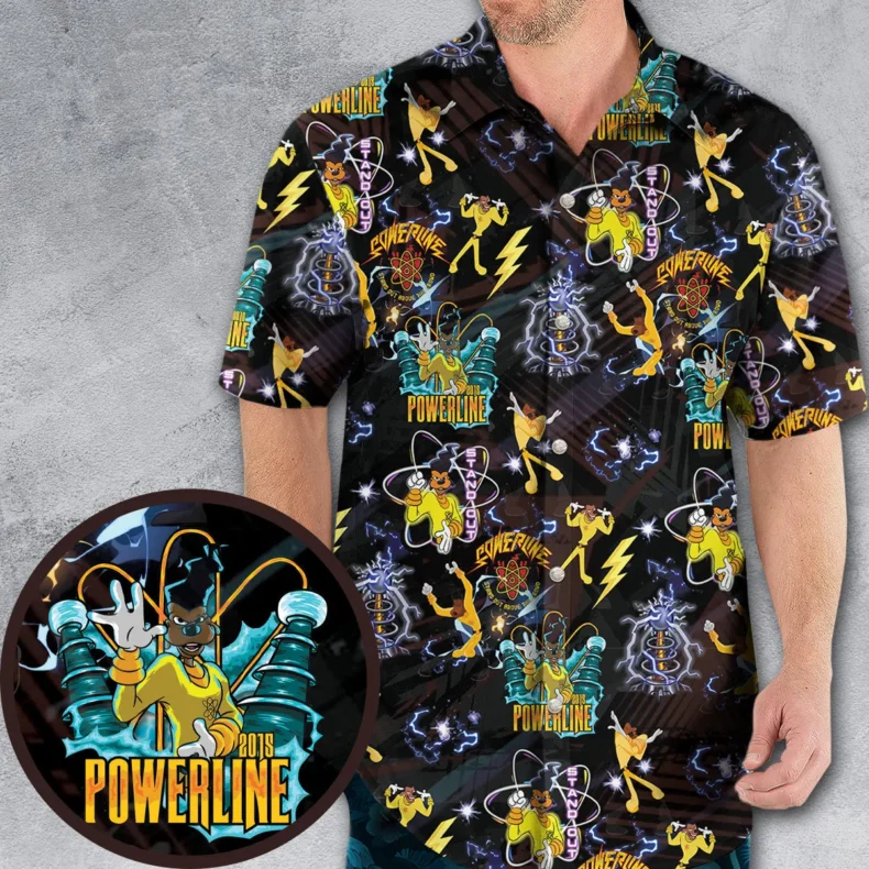 Powerline Concert A Goofy Movie Hawaiian Shirt