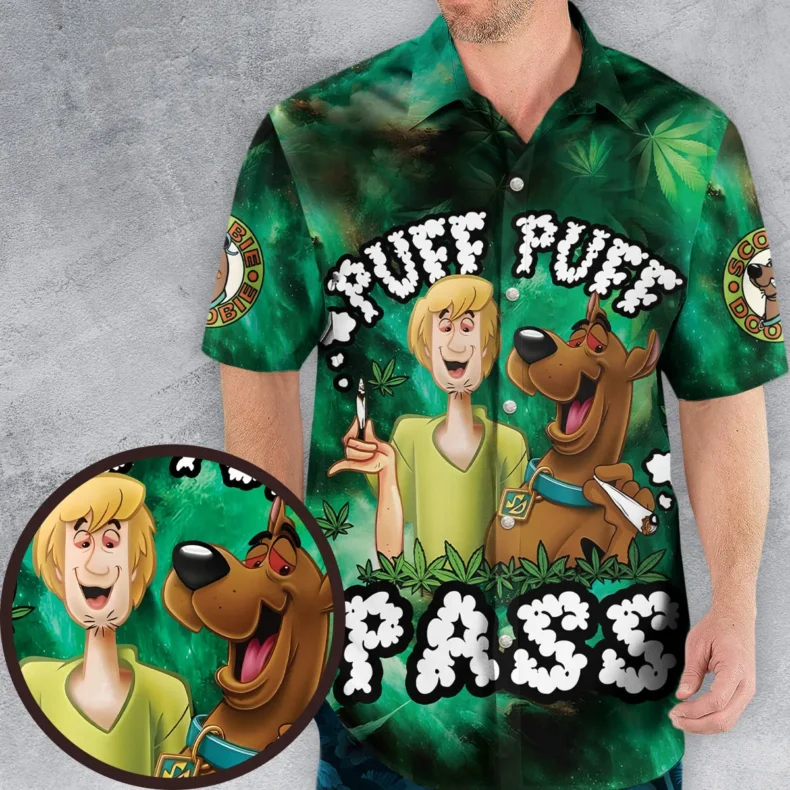 Puff Puff Pass Scooby Doo Hawaiian Shirt