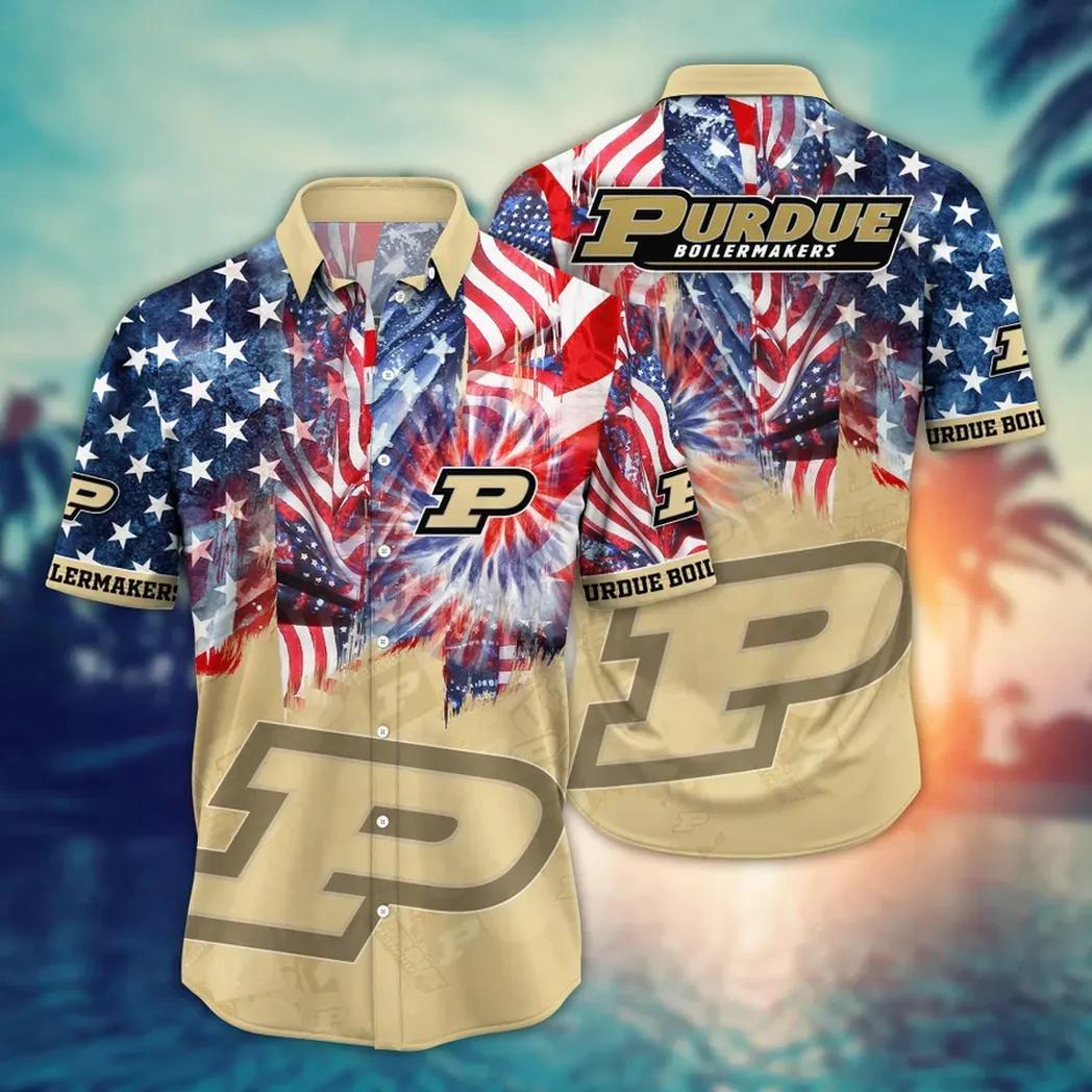 Purdue Boilermakers NCAA Flower Aloha Hawaiian Shirt 12, NCAA Hawaiian Shirt