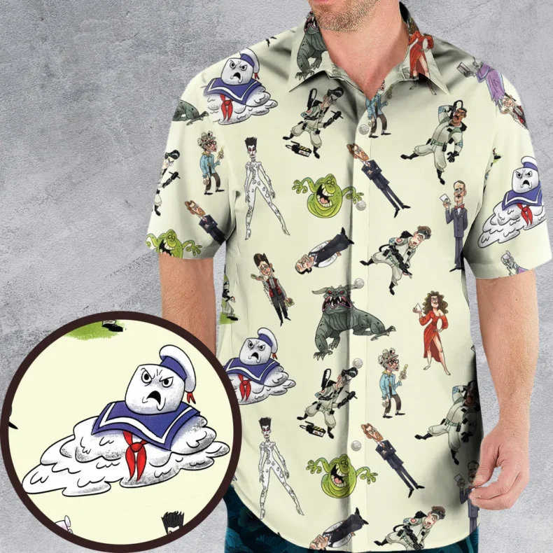 Real Ghostbusters Hawaiian Shirt