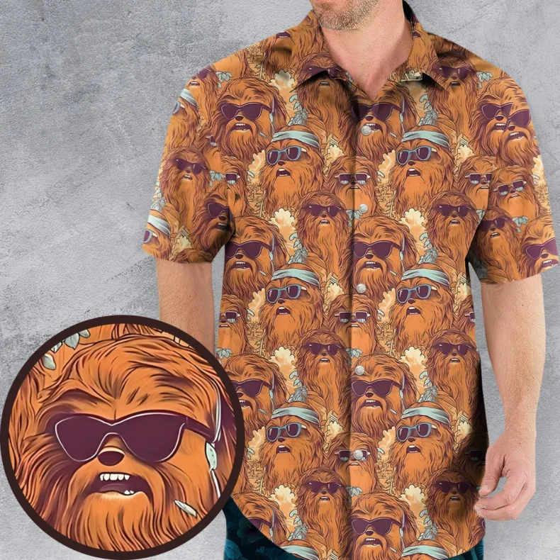 Retro Chewy Summer Vibes Hawaiian Shirt