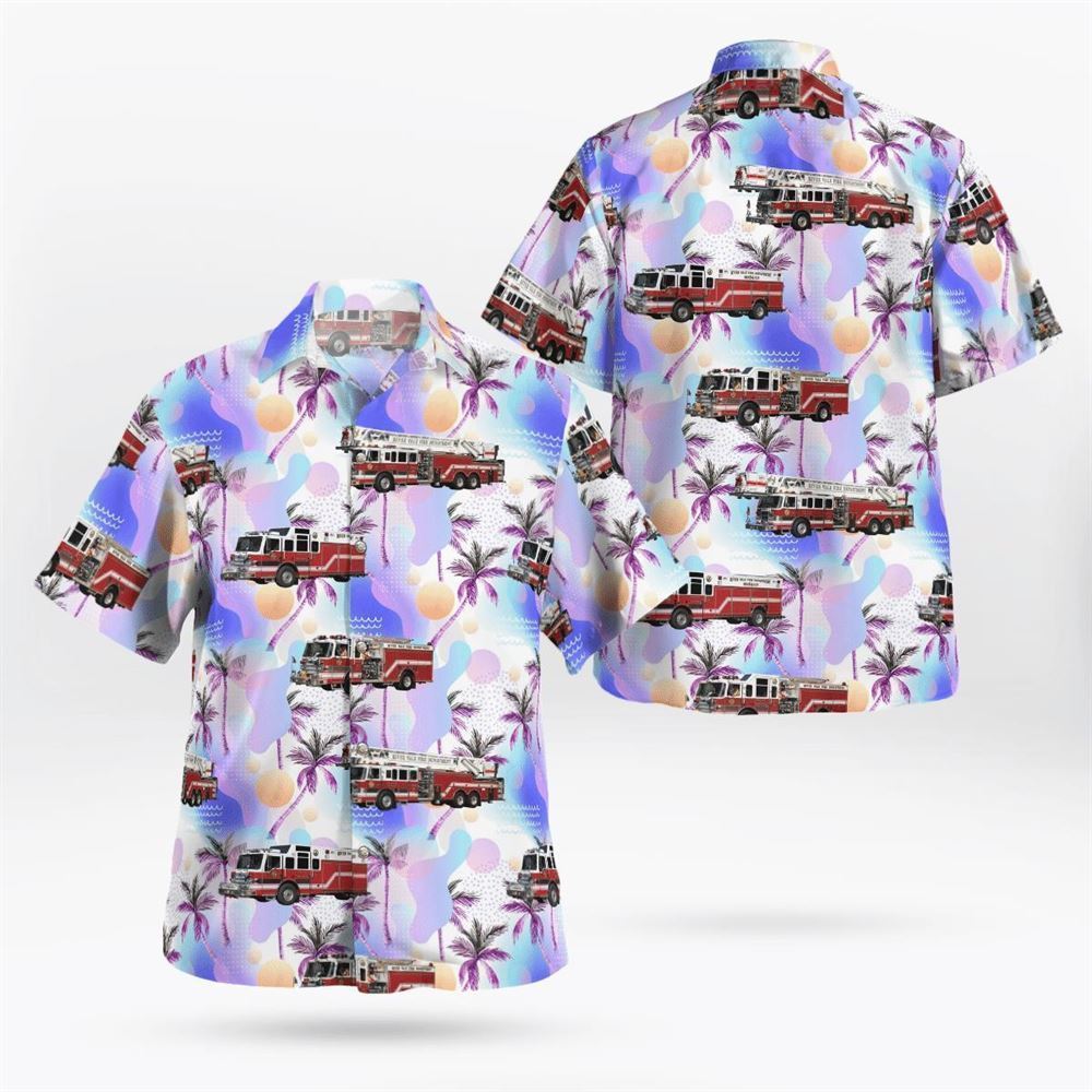River Vale, New Jersey, River Vale Fire Department Hawaiian Shirt - Gifts For Firefighters In River Vale, NJ