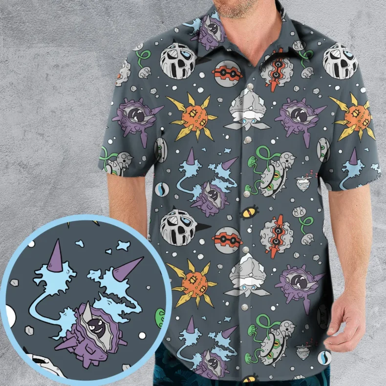 Rock Type Pokemon Hawaiian Shirt