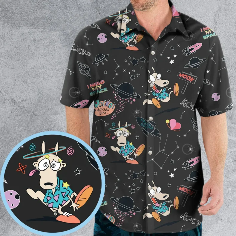 Rocko Space Out Rocko's Modern Life Hawaiian Shirt