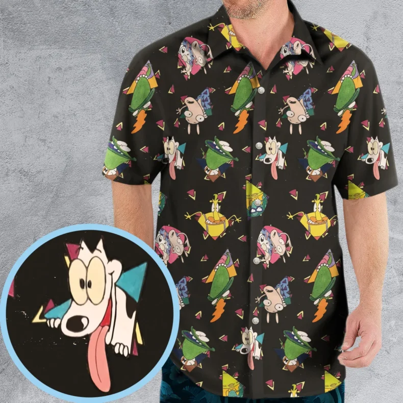 Rocko's Modern Life Pattern Hawaiian Shirt