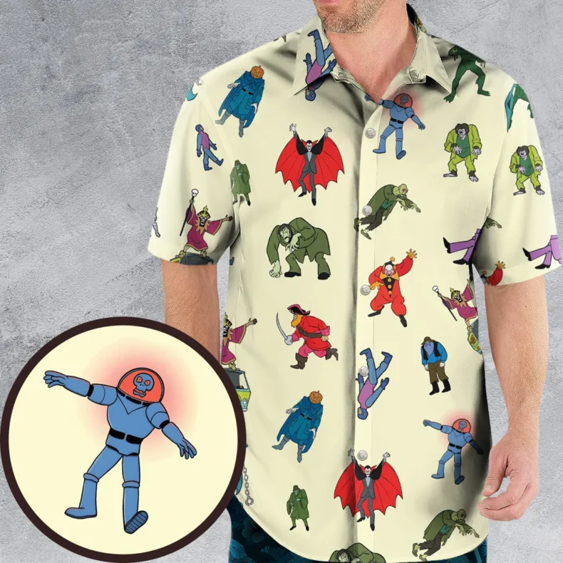 Ruh Roh Villain Characters Scooby Doo Hawaiian Shirt