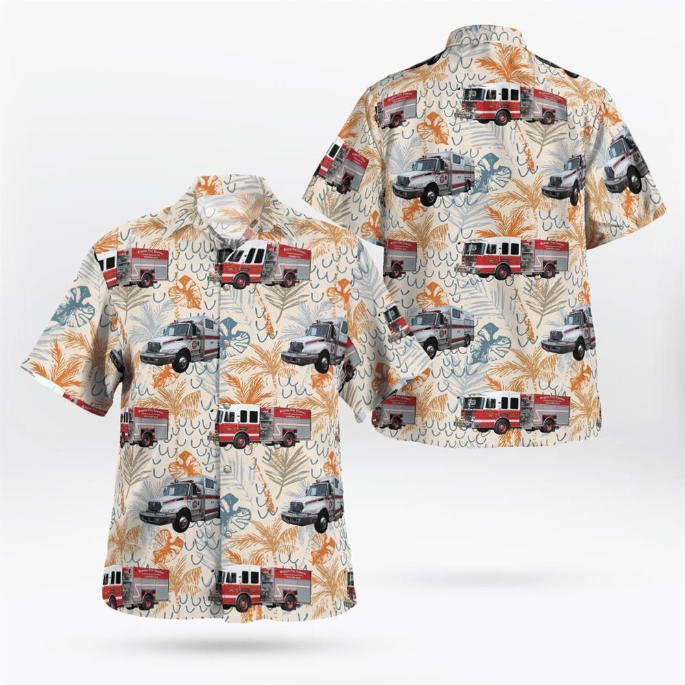 Rumson Fire Company, Rumson, New Jersey Hawaiian Shirt - Gifts For Firefighters In Rumson, NJ