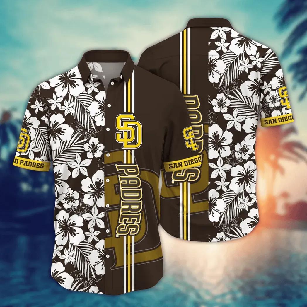 San Diego Padres MLB Flower Aloha Hawaiian Shirt 14, MLB Hawaiian Shirt