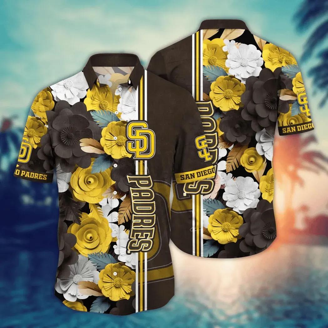 San Diego Padres MLB Flower Aloha Hawaiian Shirt 15, MLB Hawaiian Shirt