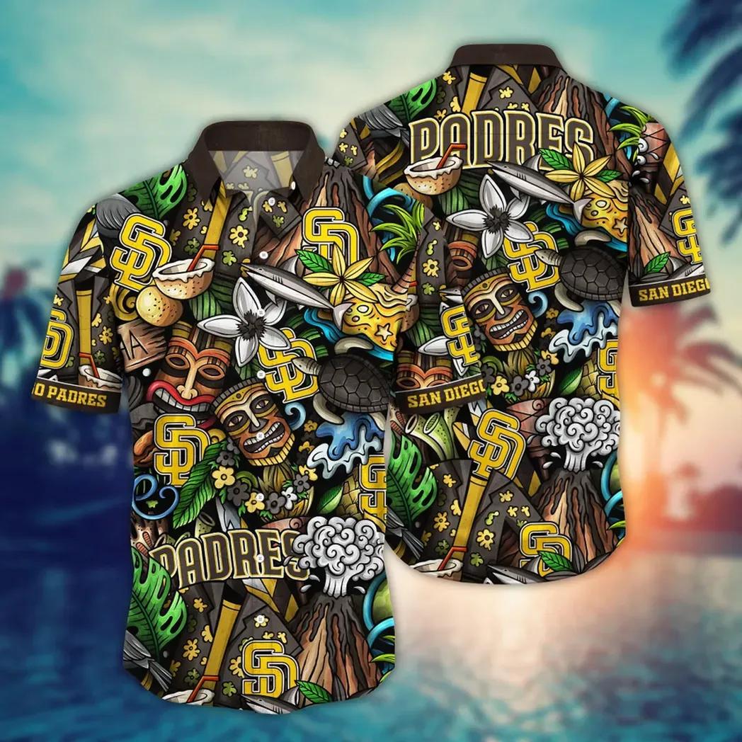 San Diego Padres MLB Flower Aloha Hawaiian Shirt 4, MLB Hawaiian Shirt