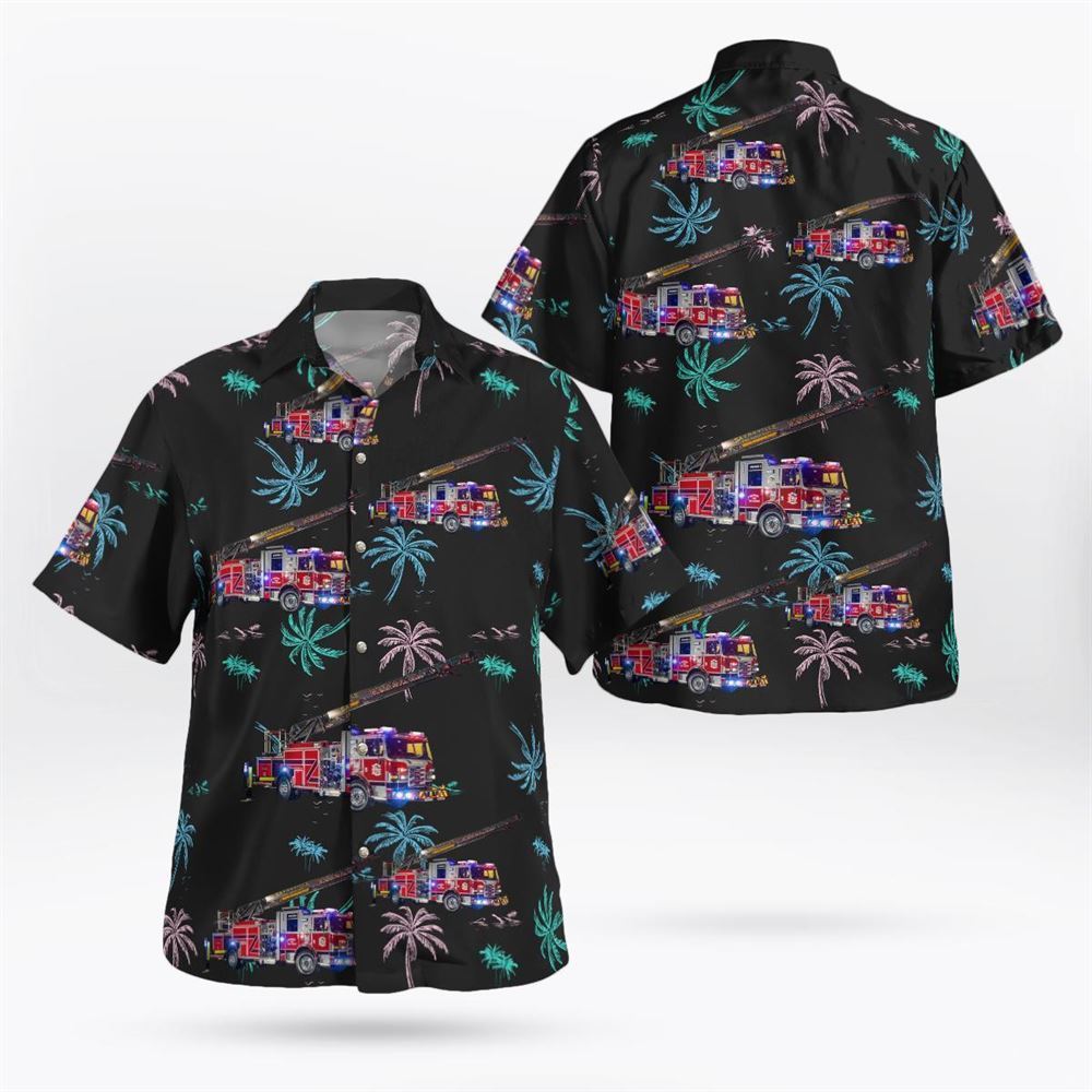Sayreville, New Jersey, Sayreville Fire Department Hawaiian Shirt - Gifts For Firefighters In Sayreville, NJ