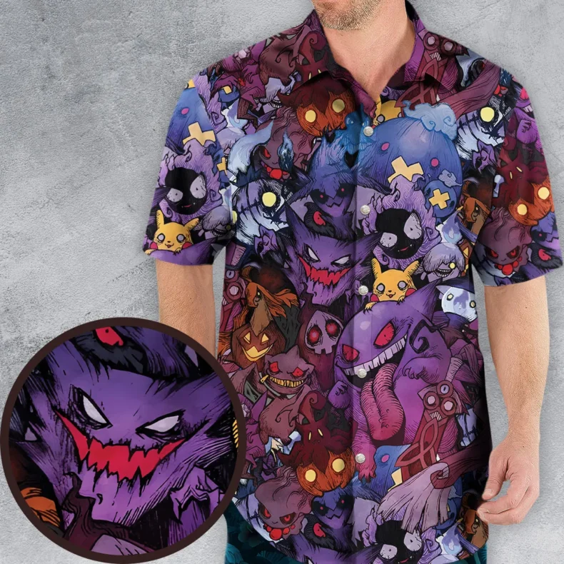 Scaries Poison Pokemon Hawaiian Shirt