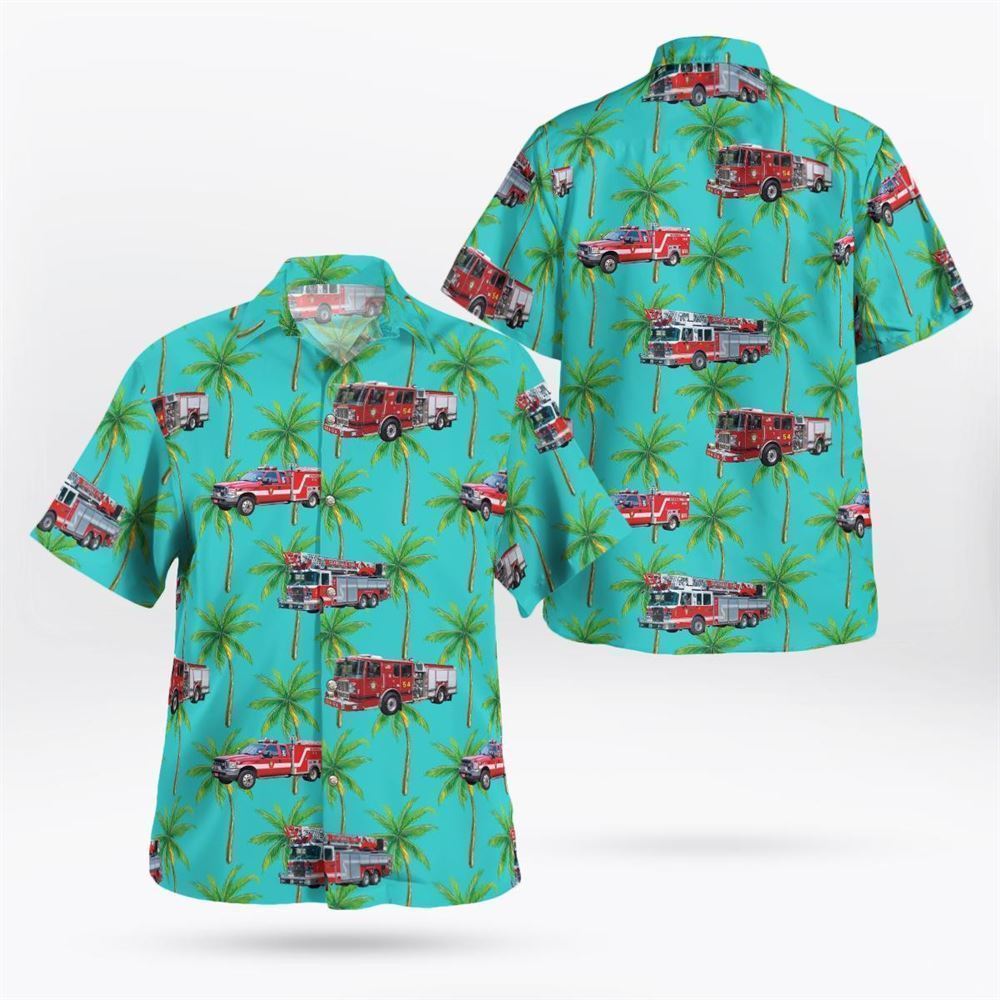 Scarsdale, New York, Scarsdale Fire Department Hawaiian Shirt - Gifts For Firefighters In Scarsdale, NY