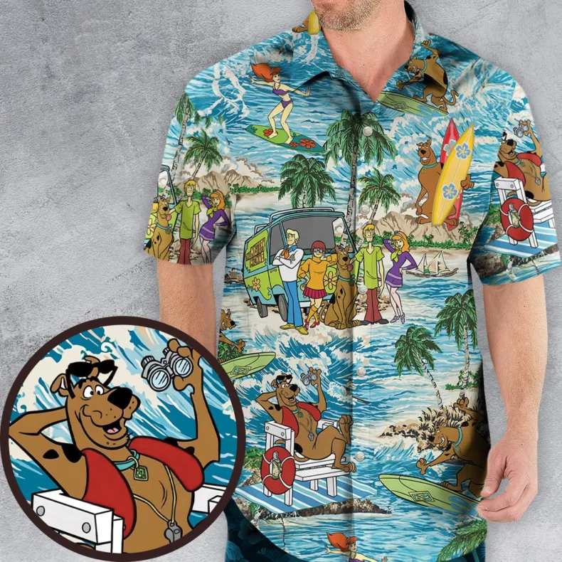 Scooby Doo Summer Beach Vacation Hawaiian Shirt