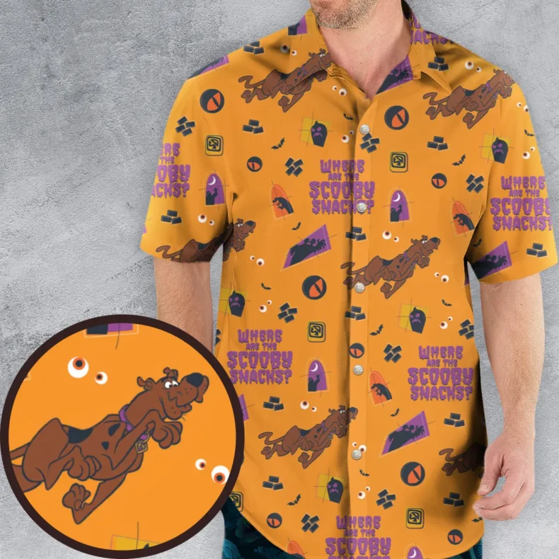 Scooby Snacks Halloween Pattern Hawaiian Shirt