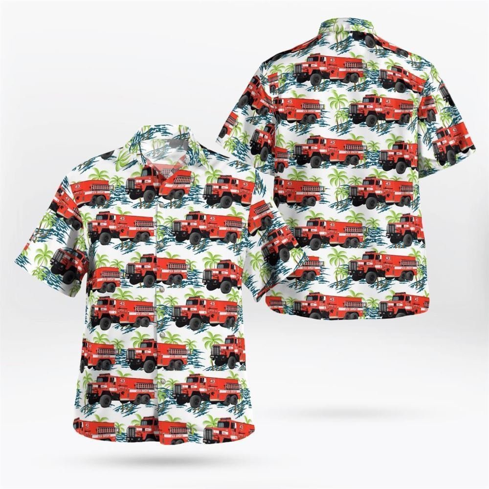 Sea Bright Fire Rescue, Sea Bright, New Jersey Hawaiian Shirt - Gifts For Firefighters In Sea Bright, NJ