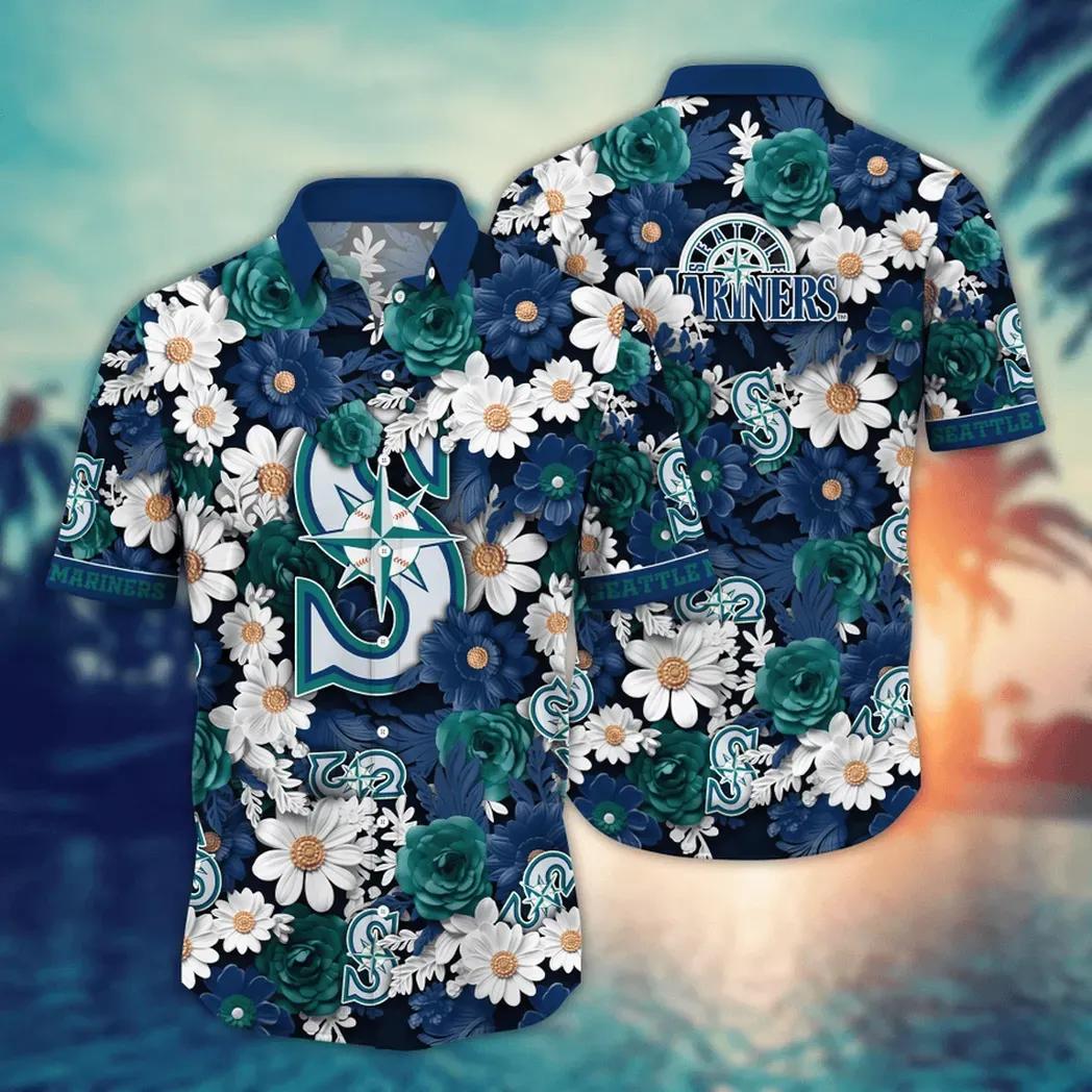 Seattle Mariners MLB Flower Aloha Hawaiian Shirt 17, MLB Hawaiian Shirt