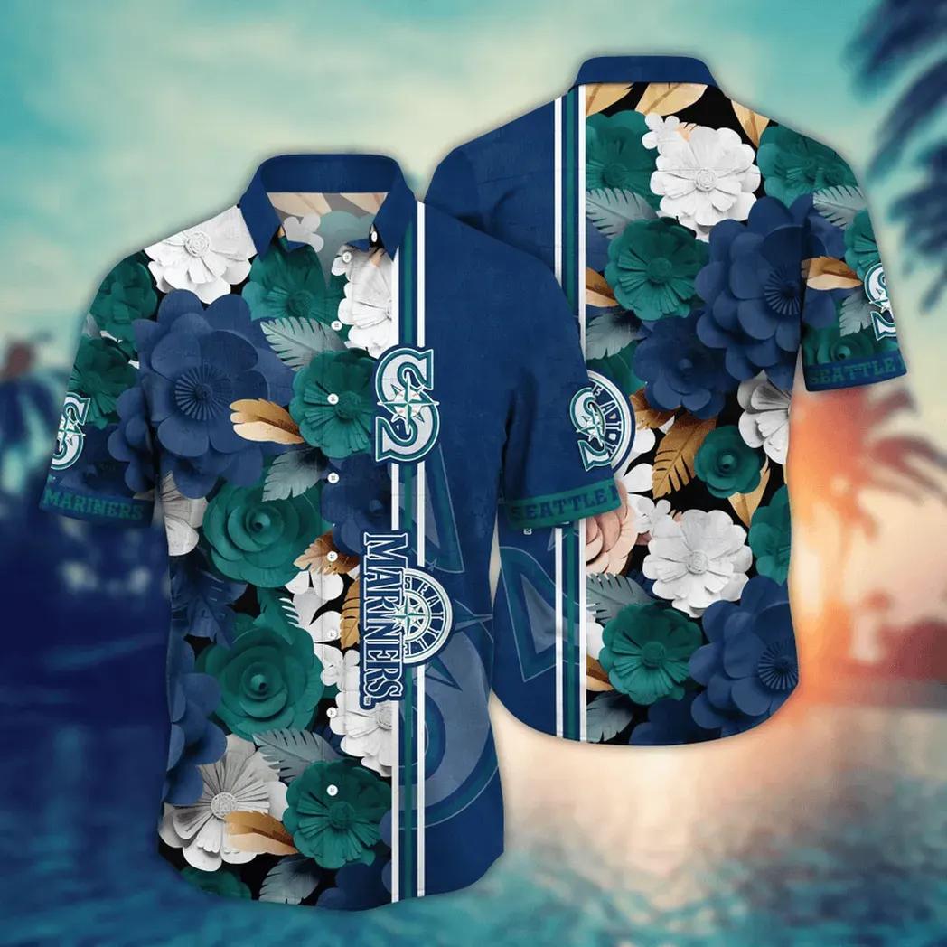 Seattle Mariners MLB Flower Aloha Hawaiian Shirt 18, MLB Hawaiian Shirt