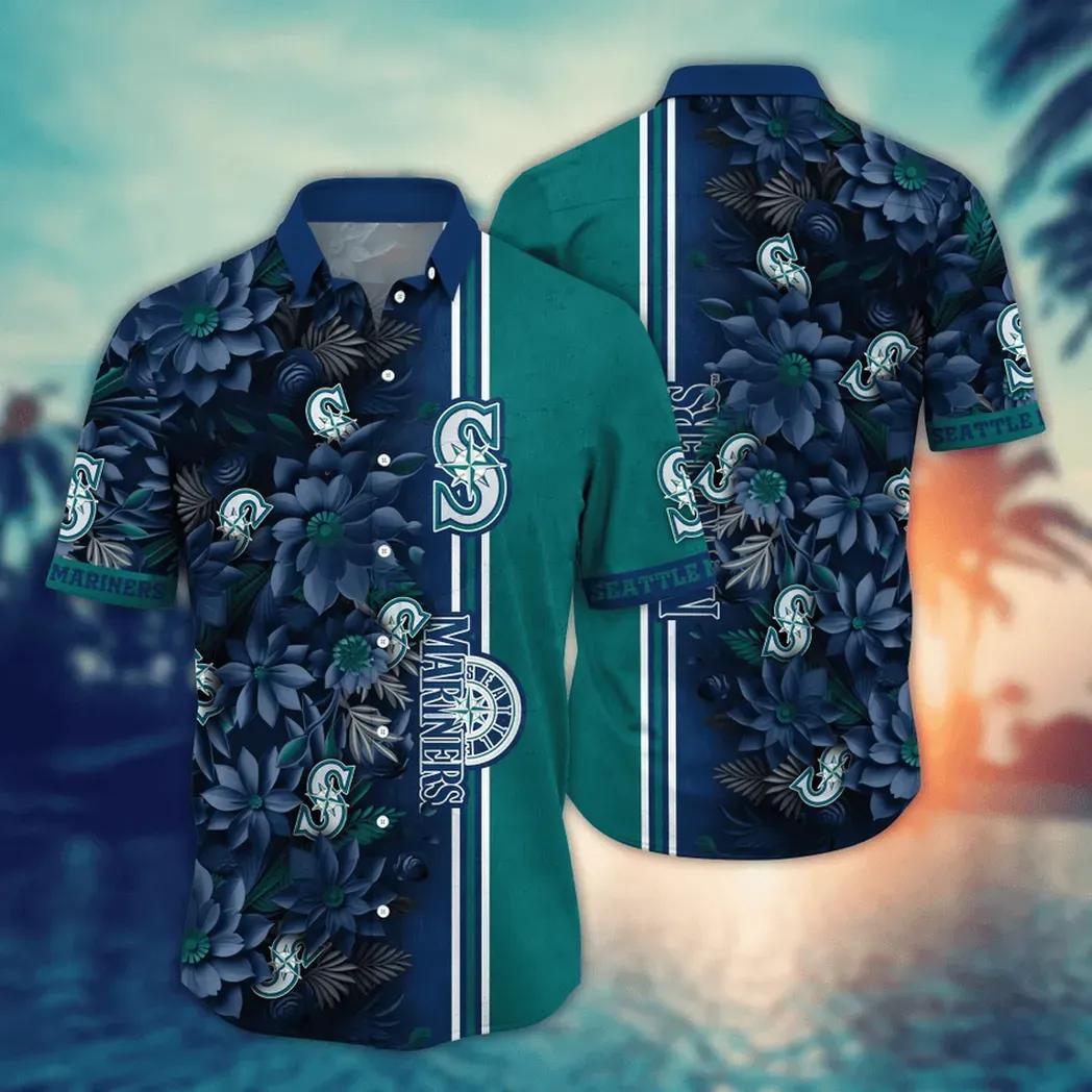 Seattle Mariners MLB Flower Aloha Hawaiian Shirt 5, MLB Hawaiian Shirt