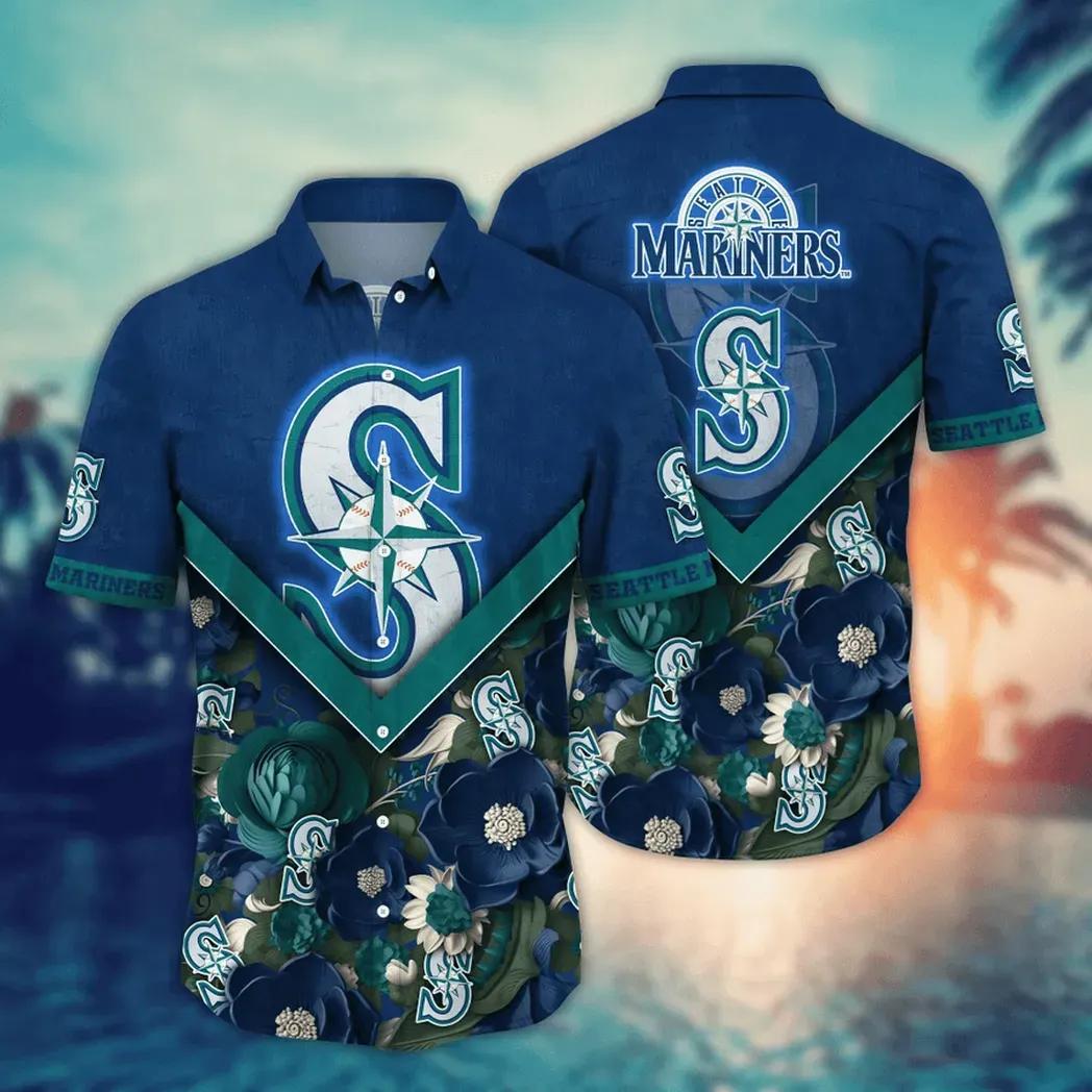 Seattle Mariners MLB Flower Aloha Hawaiian Shirt 6, MLB Hawaiian Shirt