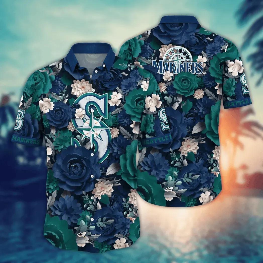 Seattle Mariners MLB Flower Aloha Hawaiian Shirt 7, MLB Hawaiian Shirt
