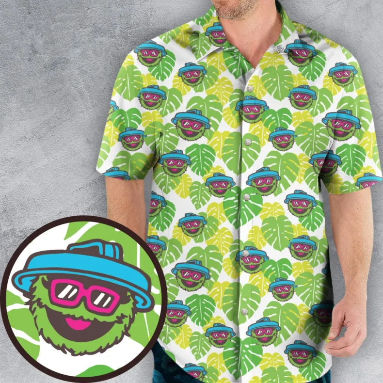 Sesame Street Oscar the Grouch Hawaiian Shirt
