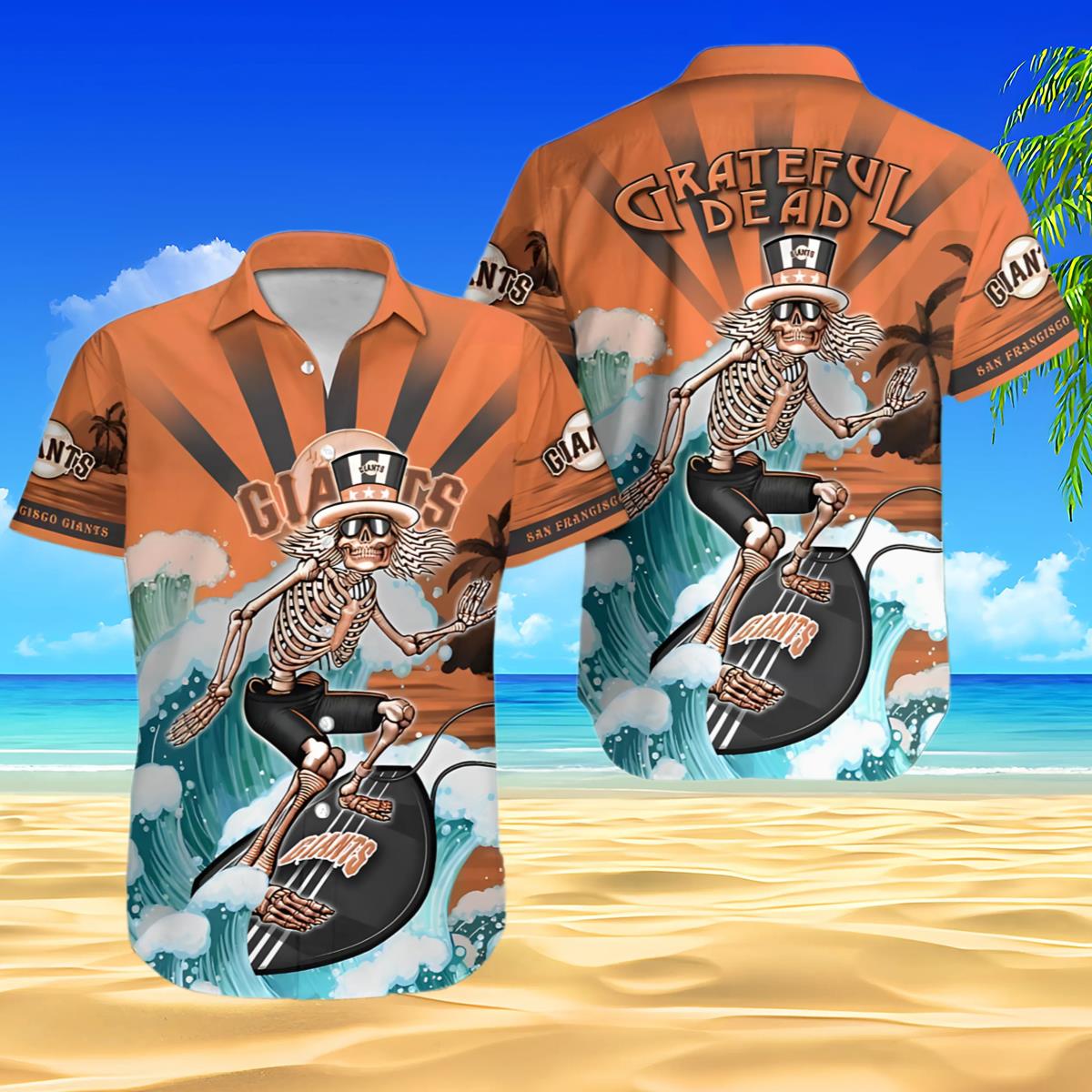 SF Giants Grateful Dead Hawaiian Shirt