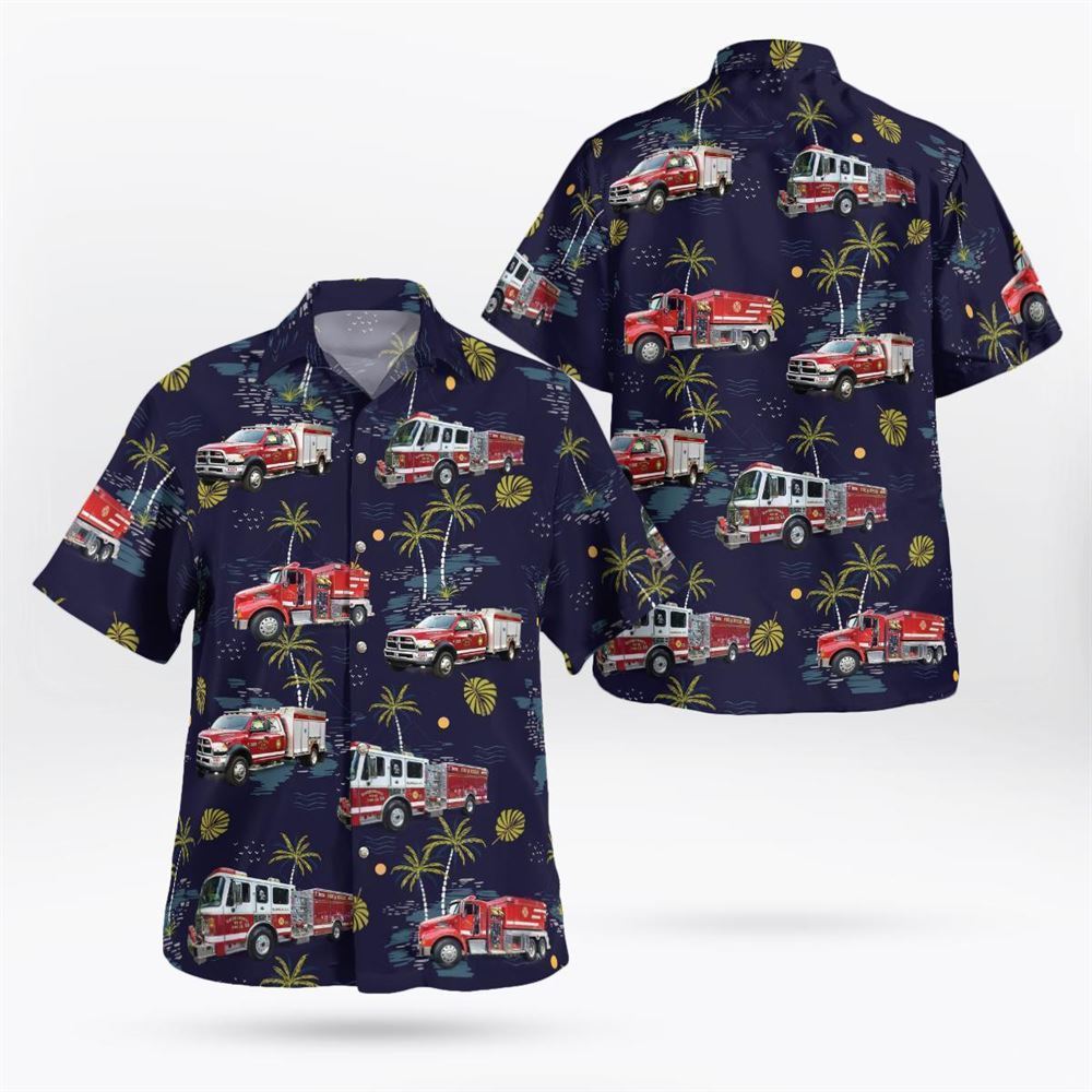 Slater Chemical Fire Company, Glenham, New York Hawaiian Shirt - Gifts For Firefighters In Glenham, NY