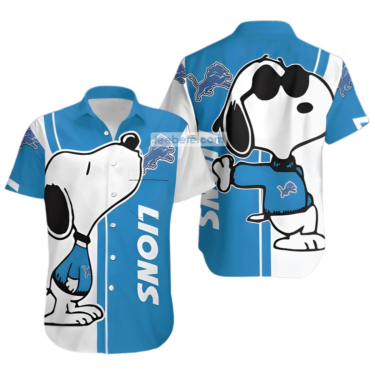 Snoopy Detroit Lions Hawaiian Shirt