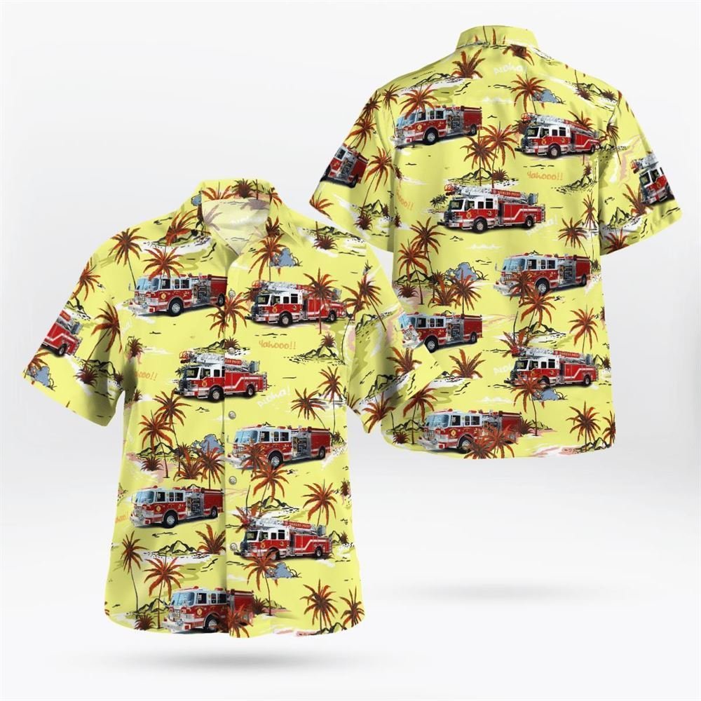 Somers Point Fire Department Company 2, Somers Point, New Jersey Hawaiian Shirt - Gifts For Firefighters In Somers Point, NJ