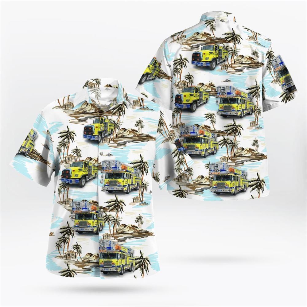 South Plattsburgh Fire Department, Plattsburgh, New York Hawaiian Shirt - Gifts For Firefighters In South Plattsburgh, NY